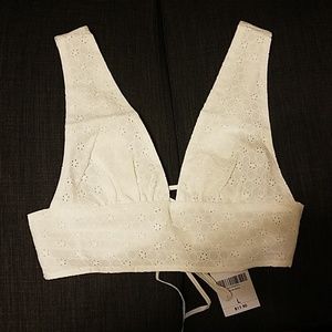 Forever 21 White Crop top